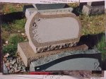 #9- 2-6 Mountain Rose slant - Different shape on a base with a rose